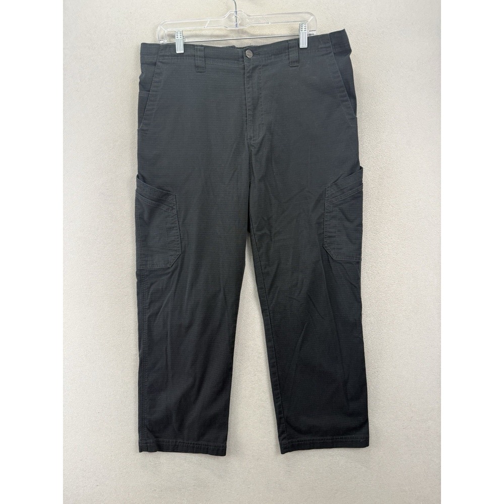 Carhartt Force Womens L Short Black Ripstop Cargo Work Pants Relaxed Fit Utility